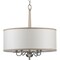 Progress Lighting Durrell Collection Four-Light Brushed Nickel Chandelier P400218-009 - alternate 1